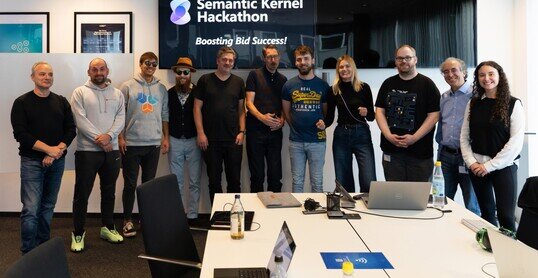 Hackathon der Business Unit Application & Data der novaCapta im Kölner Büro im September 2024: Gruppenfoto