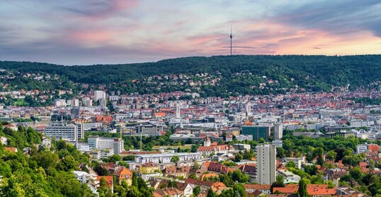 Panoramablick auf Stuttgart 