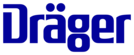 Logo der Firma Dräger Firmenname als Schriftzug in blau