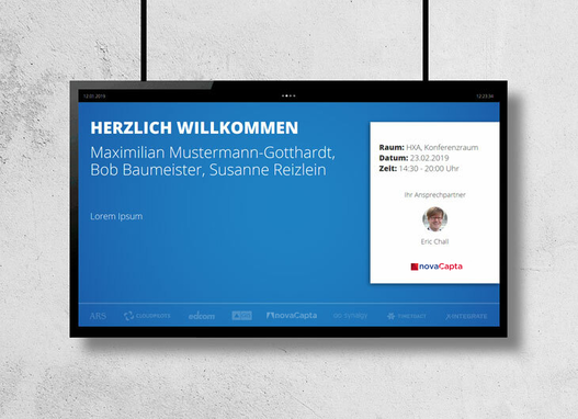 Foto Beispiel Welcome Screen Wilkommen